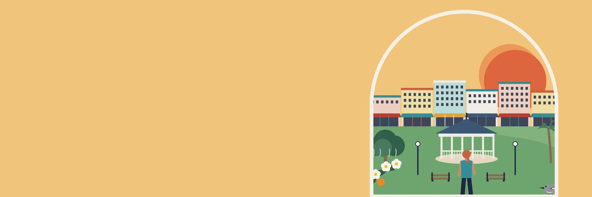 City Deco illustration of Daytona Beach