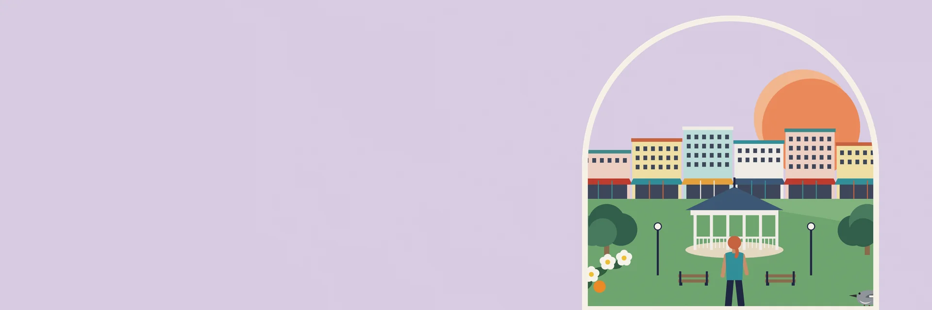 City Deco illustration of Gainesville