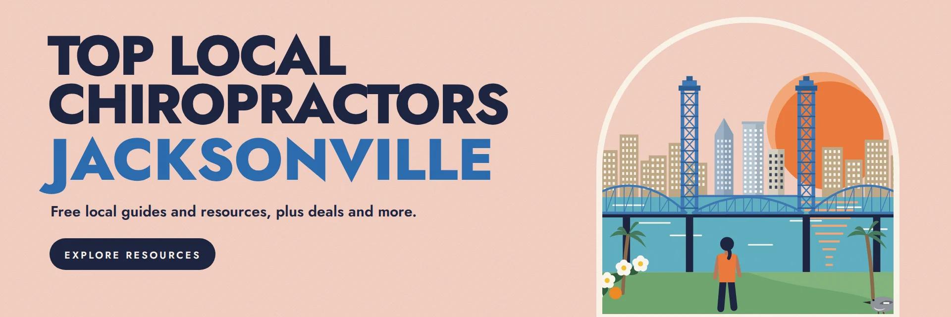 City Deco illustration of Jacksonville