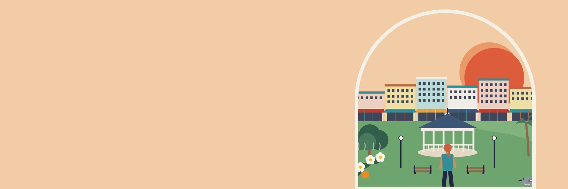 City Deco illustration of Kissimmee