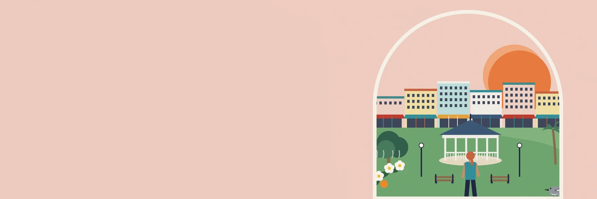 City Deco illustration of Melbourne