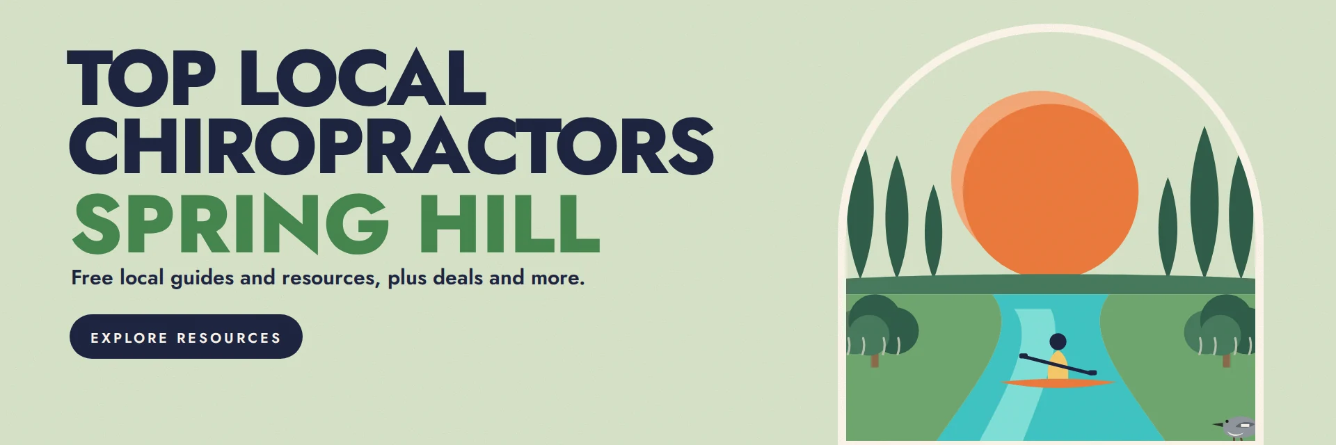 City Deco illustration of Spring Hill