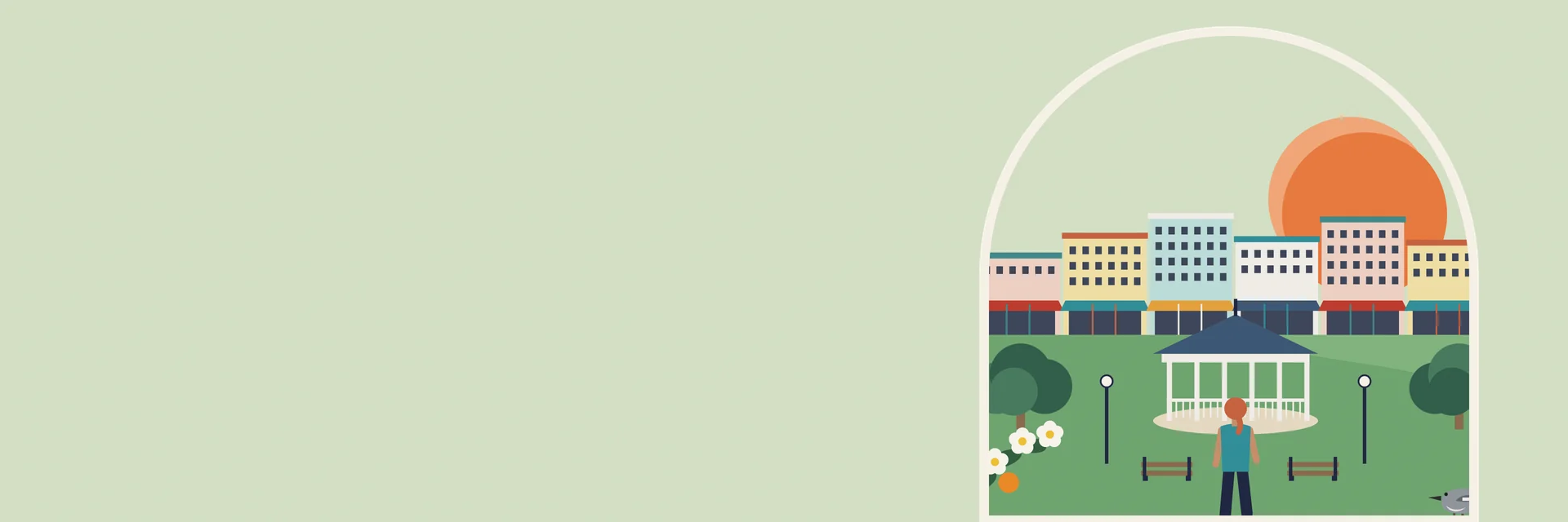City Deco illustration of Spring Hill