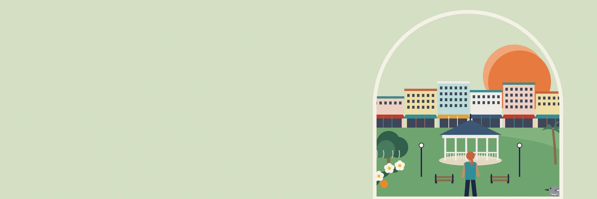 City Deco illustration of St. Augustine