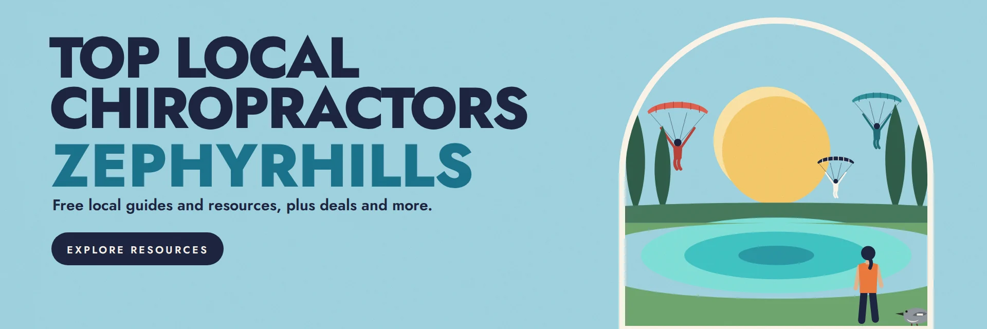 City Deco illustration of Zephyrhills