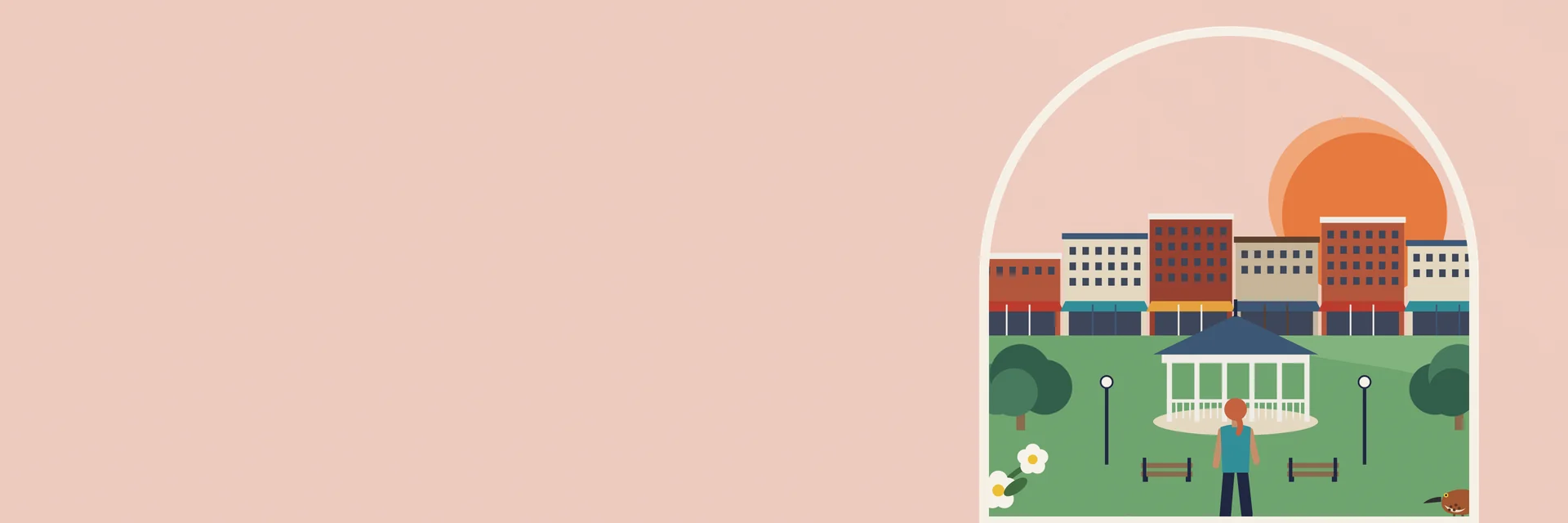 City Deco illustration of Newnan