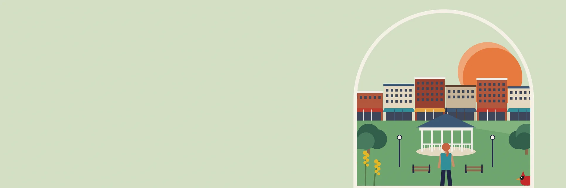 City Deco illustration of Bowling Green