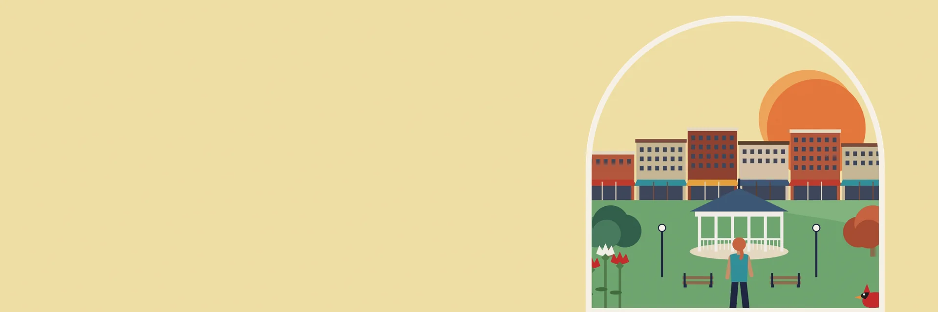 City Deco illustration of Cincinnati
