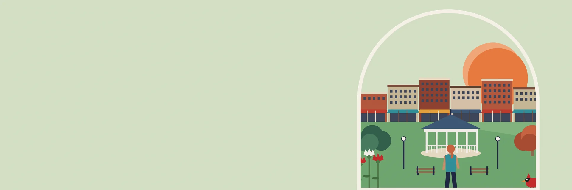City Deco illustration of Columbus
