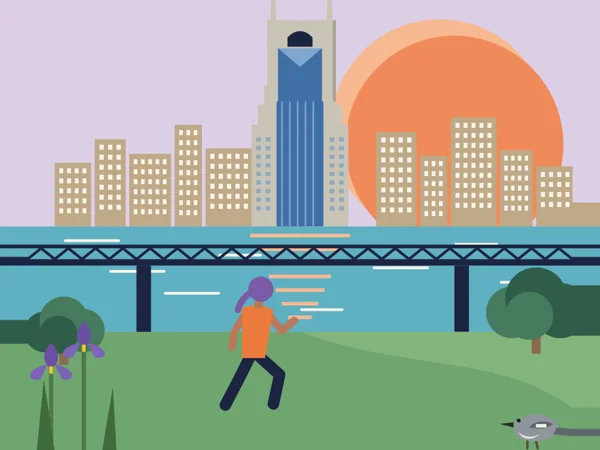 City Deco illustration of Nashville