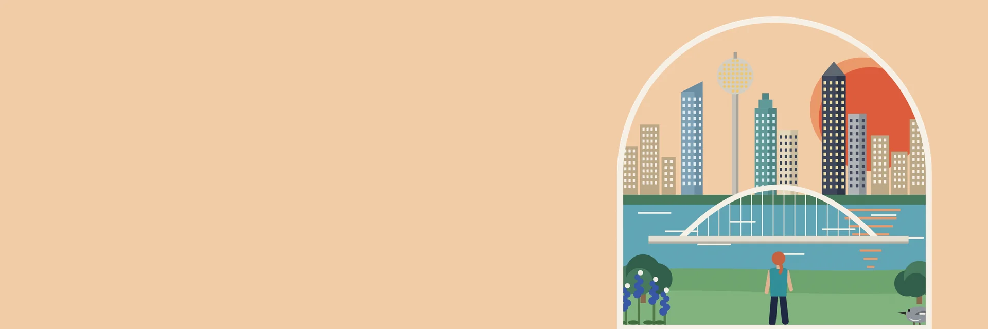 City Deco illustration of Dallas