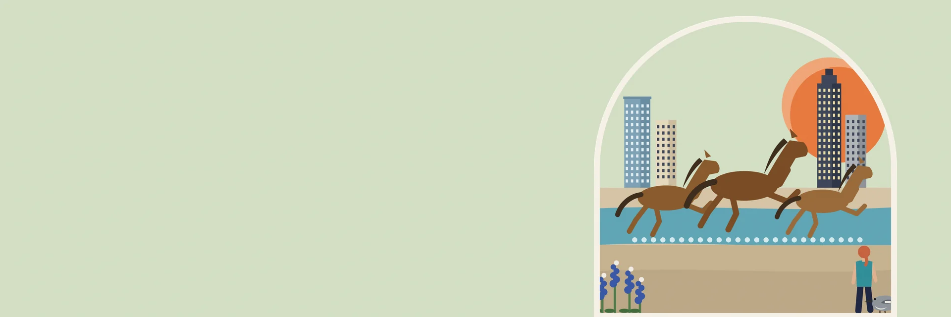 City Deco illustration of Irving