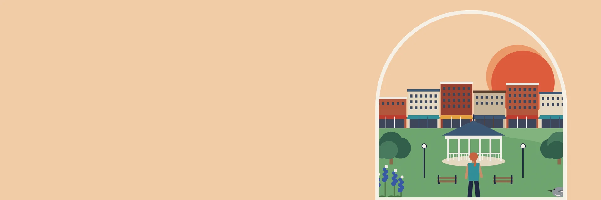 City Deco illustration of Pearland