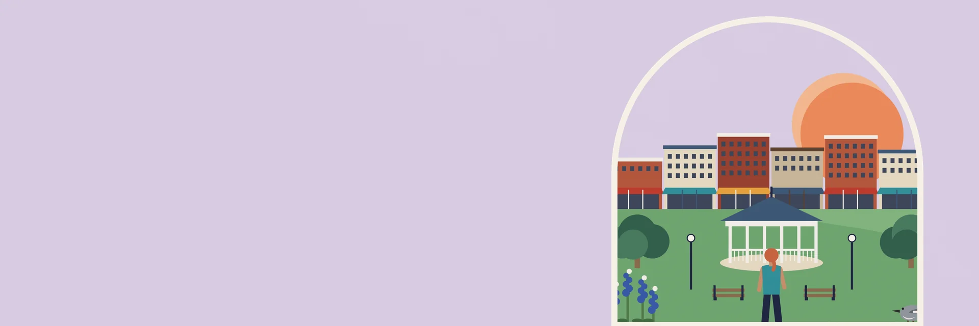 City Deco illustration of Spring